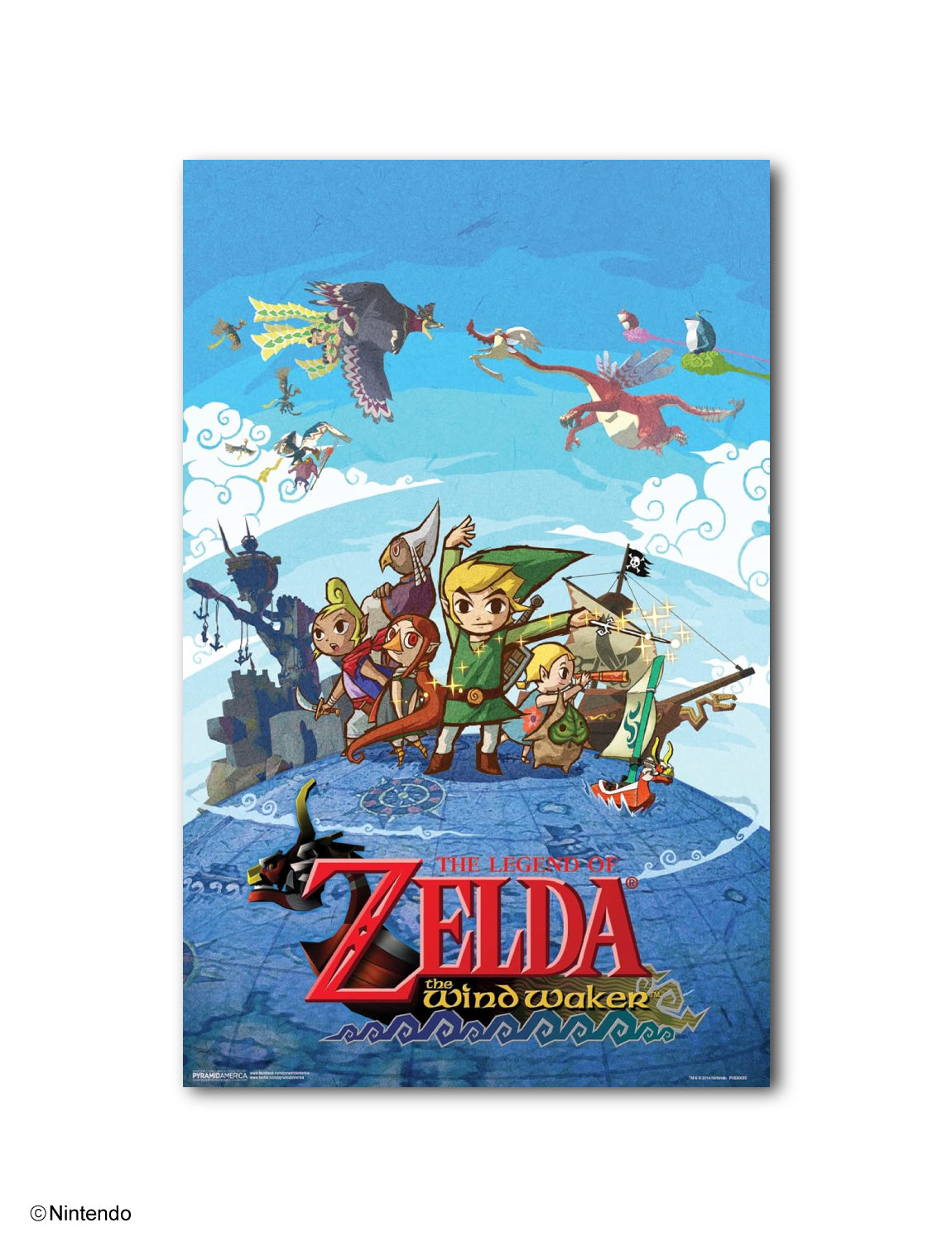 Zelda™: The Wind Waker Cartoon Poster (11x17) - Official Nintendo Wall Art - front view