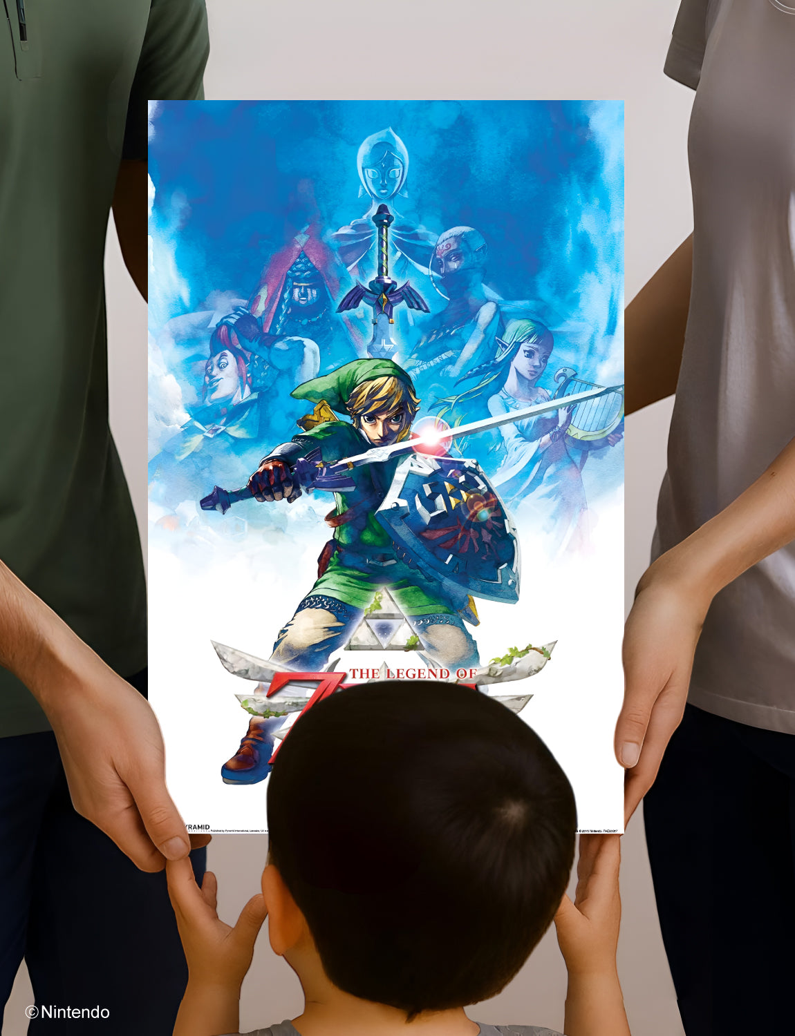 Zelda™: Skyward Sword Drawing Poster (11x17) - Official Nintendo Wall Art - alternate angle