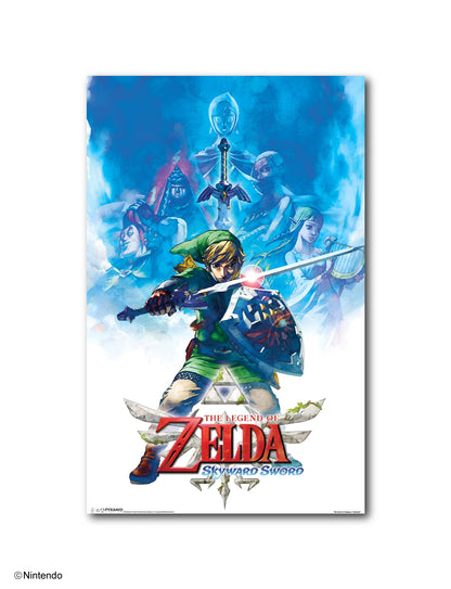 Zelda™: Skyward Sword Drawing Poster (11x17) - Official Nintendo Wall Art - front view