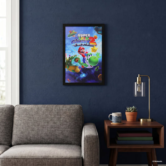 Super Mario Galaxy 2 - Super Mario Group - 11x17 Framed Gel Coat