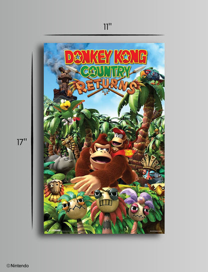 Donkey Kong™ Country Returns Poster (11x17) - Official Nintendo Decor - back view