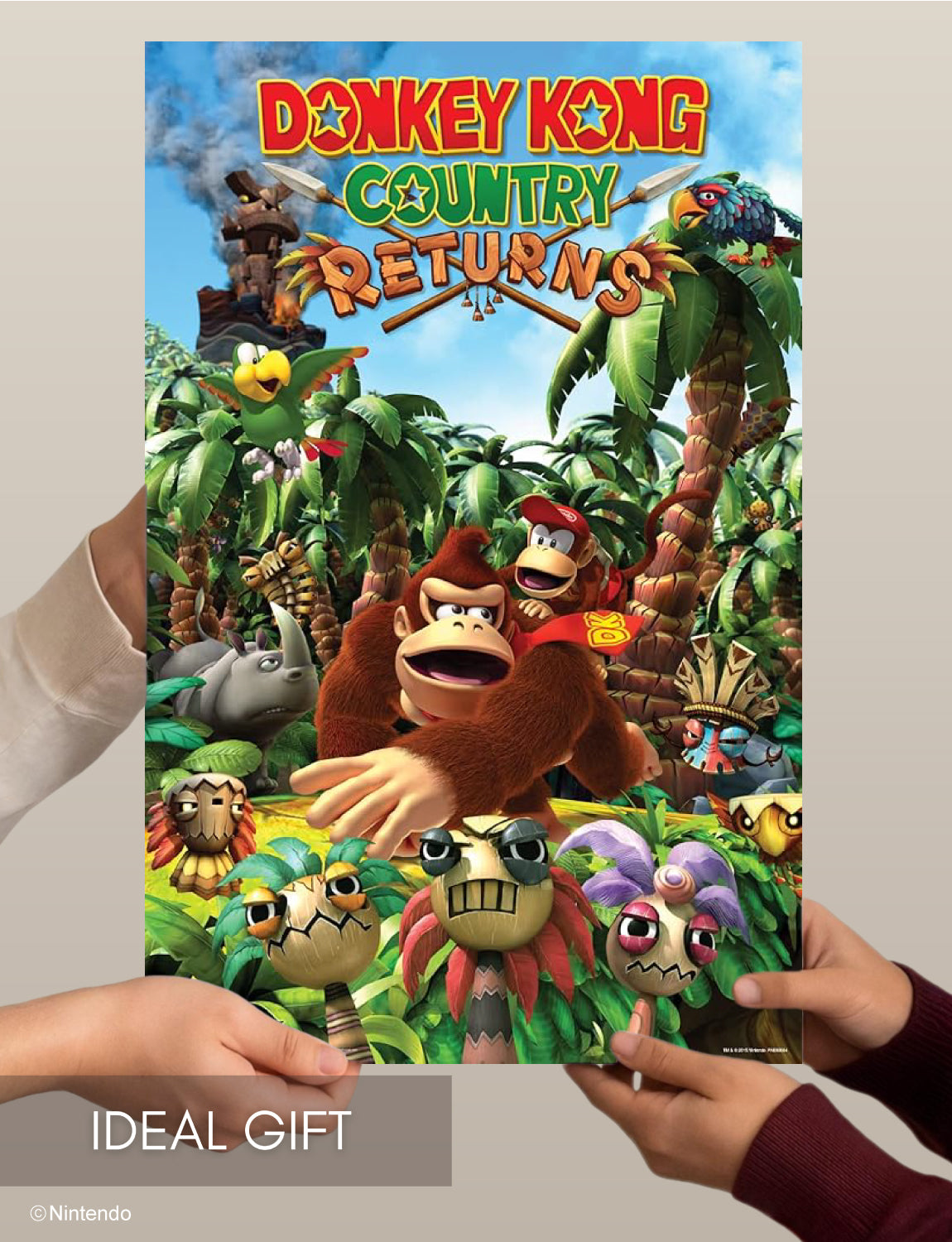 Donkey Kong™ Country Returns Poster (11x17) - Official Nintendo Decor - packaging