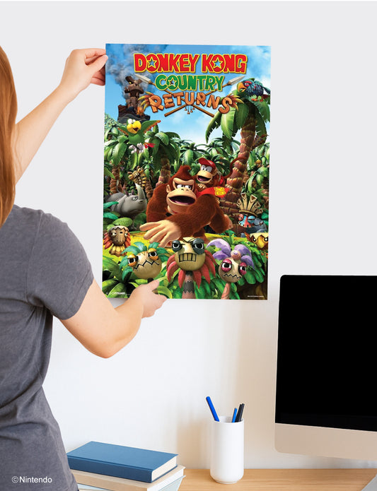 Donkey Kong™ Country Returns Poster (11x17) - Official Nintendo Decor - lifestyle display