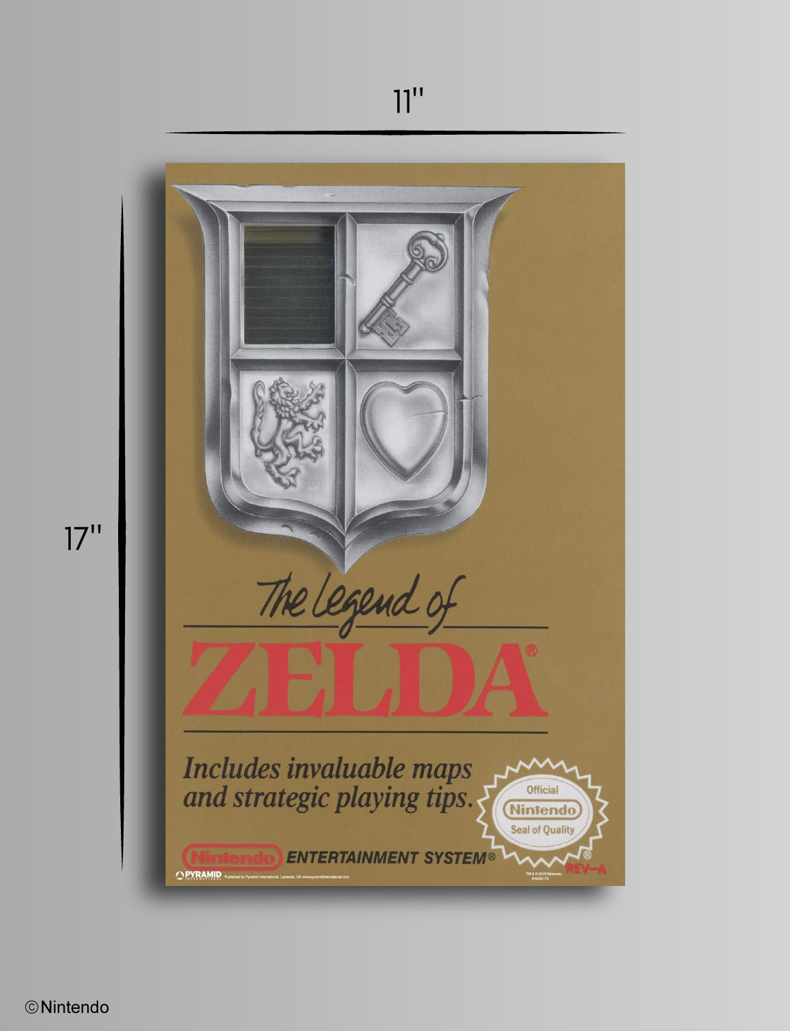 The Legend of Zelda™ Poster (11x17) - Official Nintendo Wall Art - back view