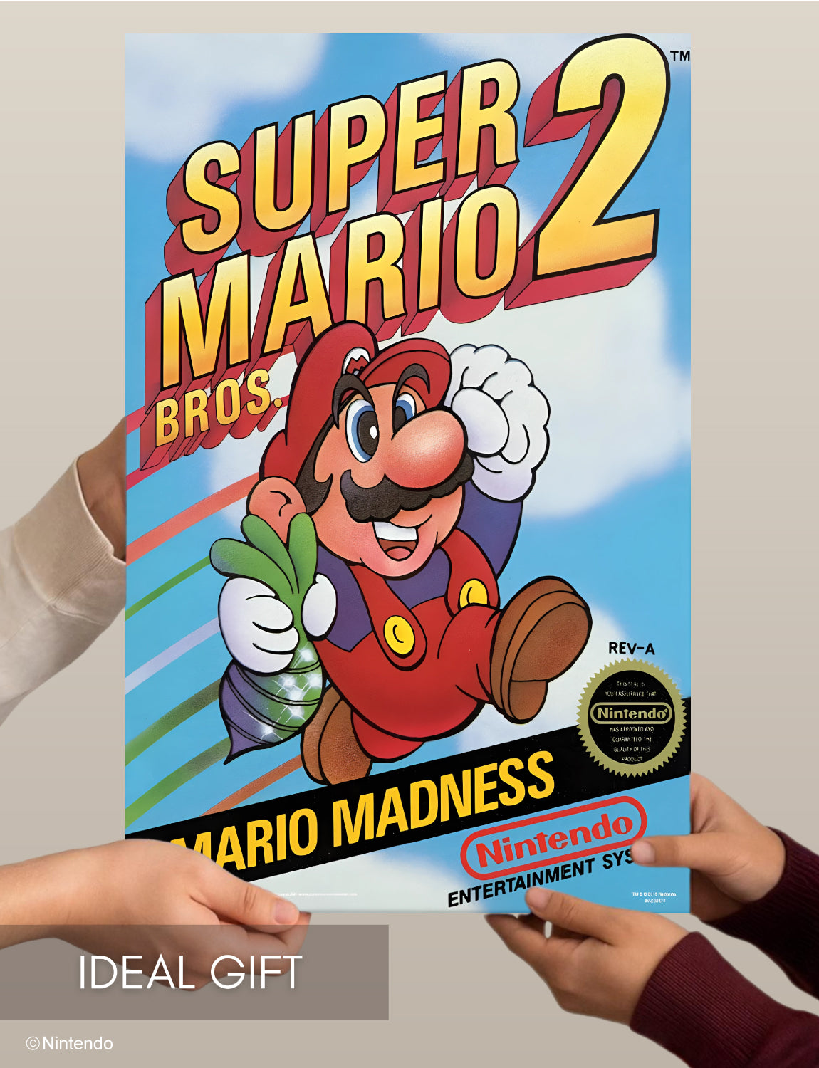 Super Mario Bros.™ 2: Game Cover Poster (11x17) - Official Nintendo Wall Art - packaging