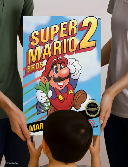 Super Mario Bros.™ 2: Game Cover Poster (11x17) - Official Nintendo Wall Art - alternate angle