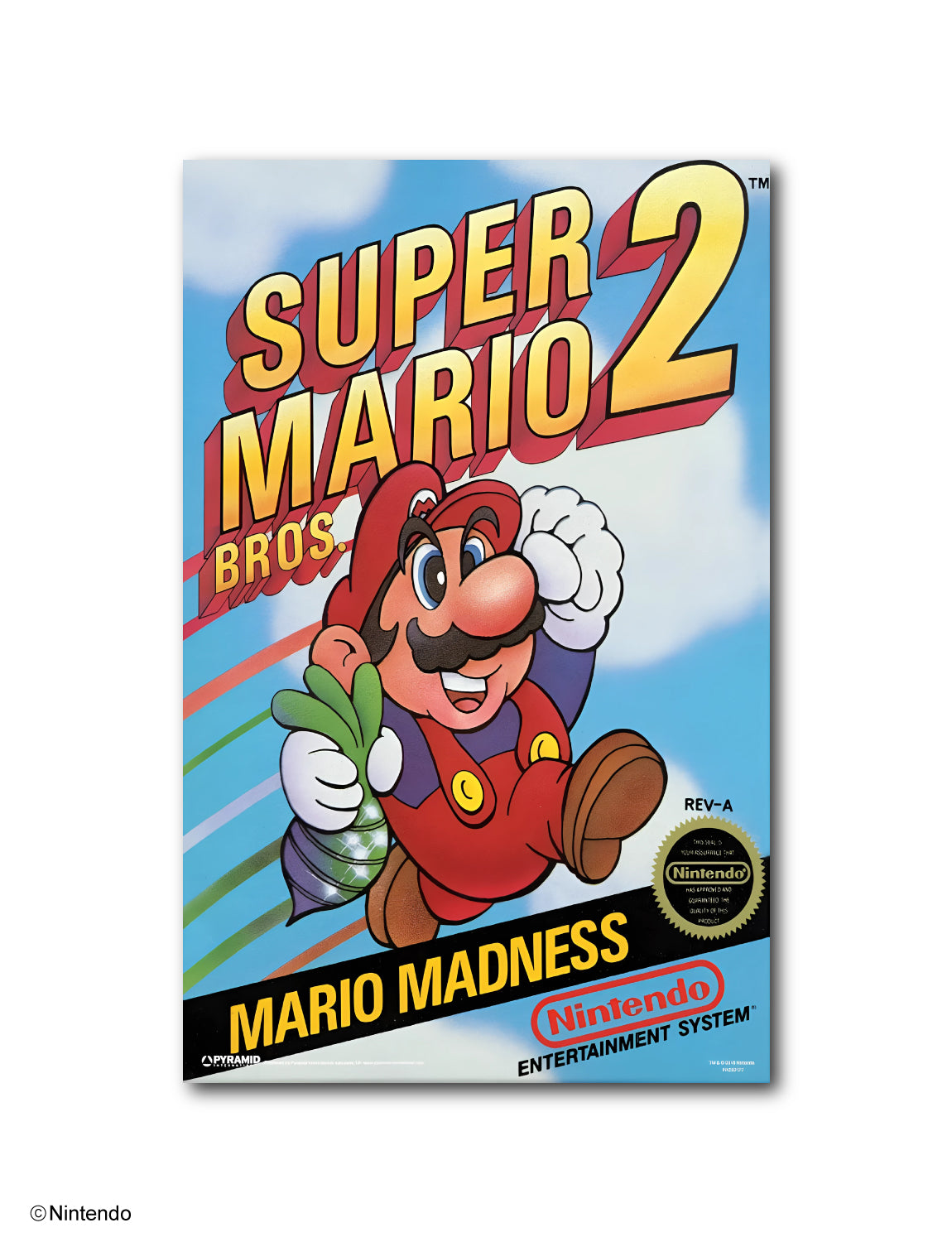 Super Mario Bros.™ 2: Game Cover Poster (11x17) - Official Nintendo Wall Art - front view