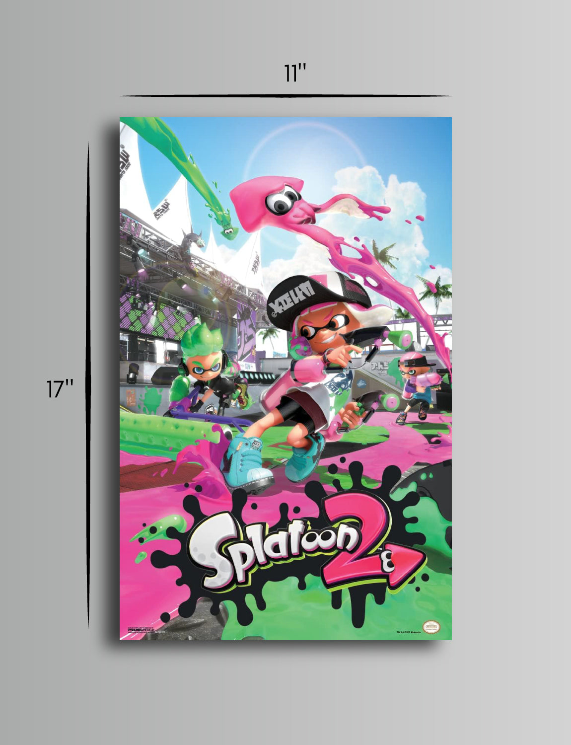 Splatoon 2™ Poster (11x17) - Official Nintendo Wall Art - back view