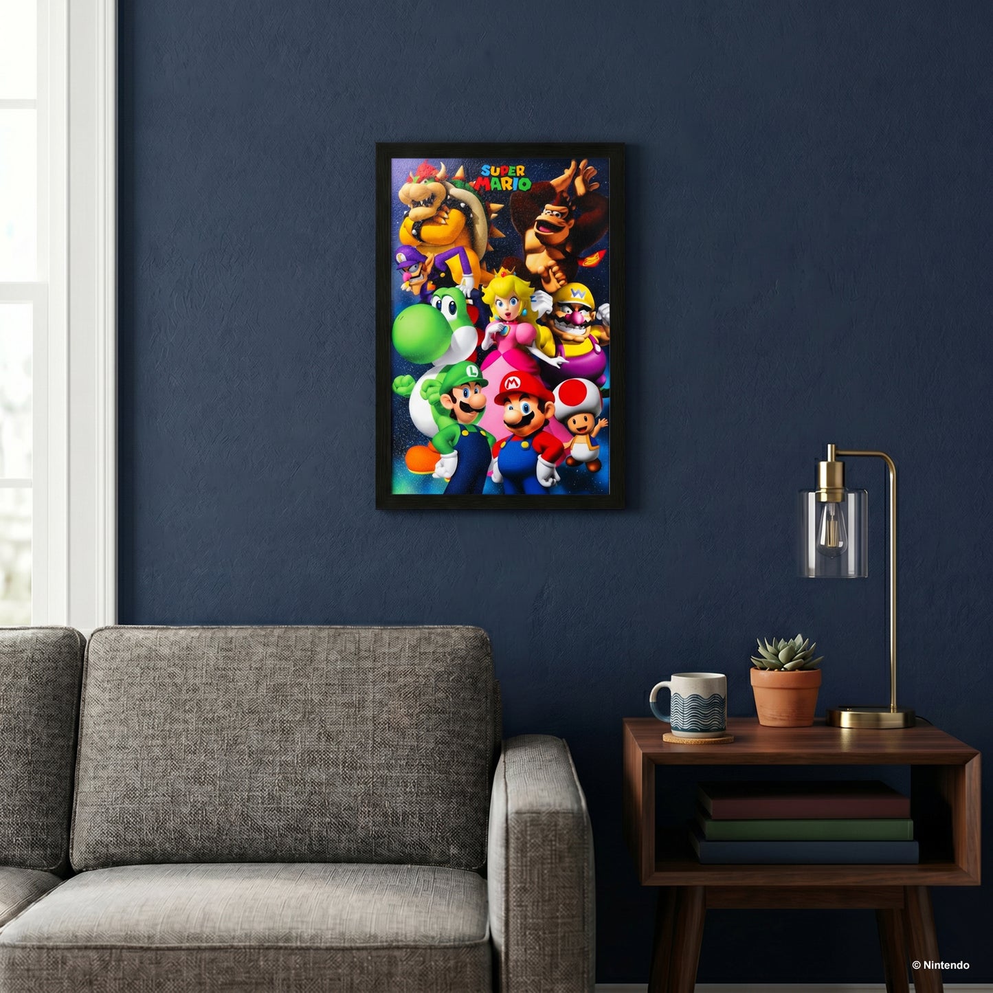 Super Mario - Super Mario Group - 11x17 Framed Gel Coat