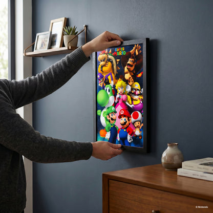 Super Mario - Super Mario Group - 11x17 Framed Gel Coat
