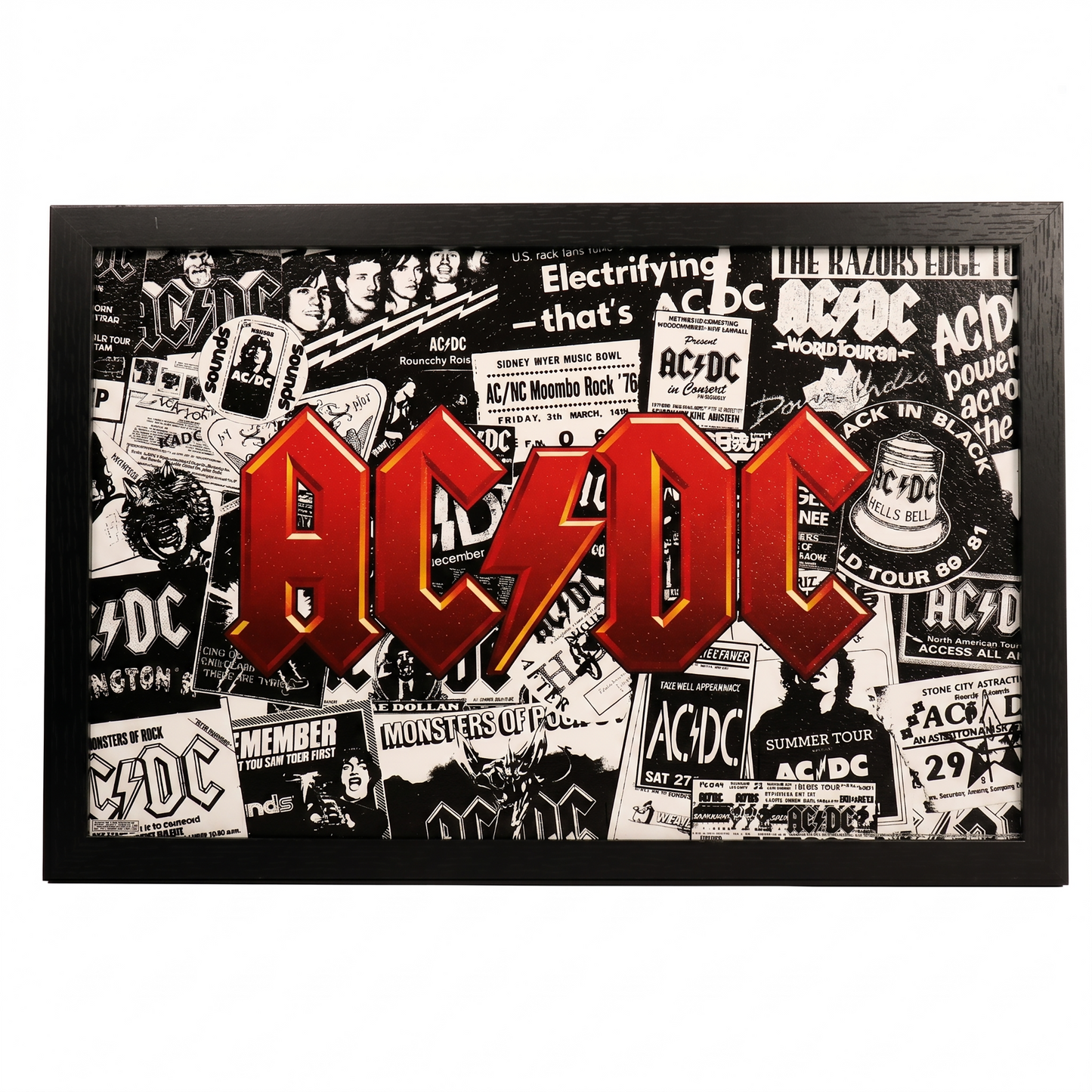 Ac/DC - Collage - 11x17 Framed Gel Coat