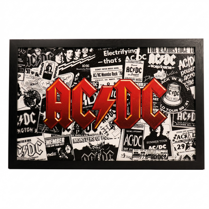 Ac/DC - Collage - 11x17 Framed Gel Coat