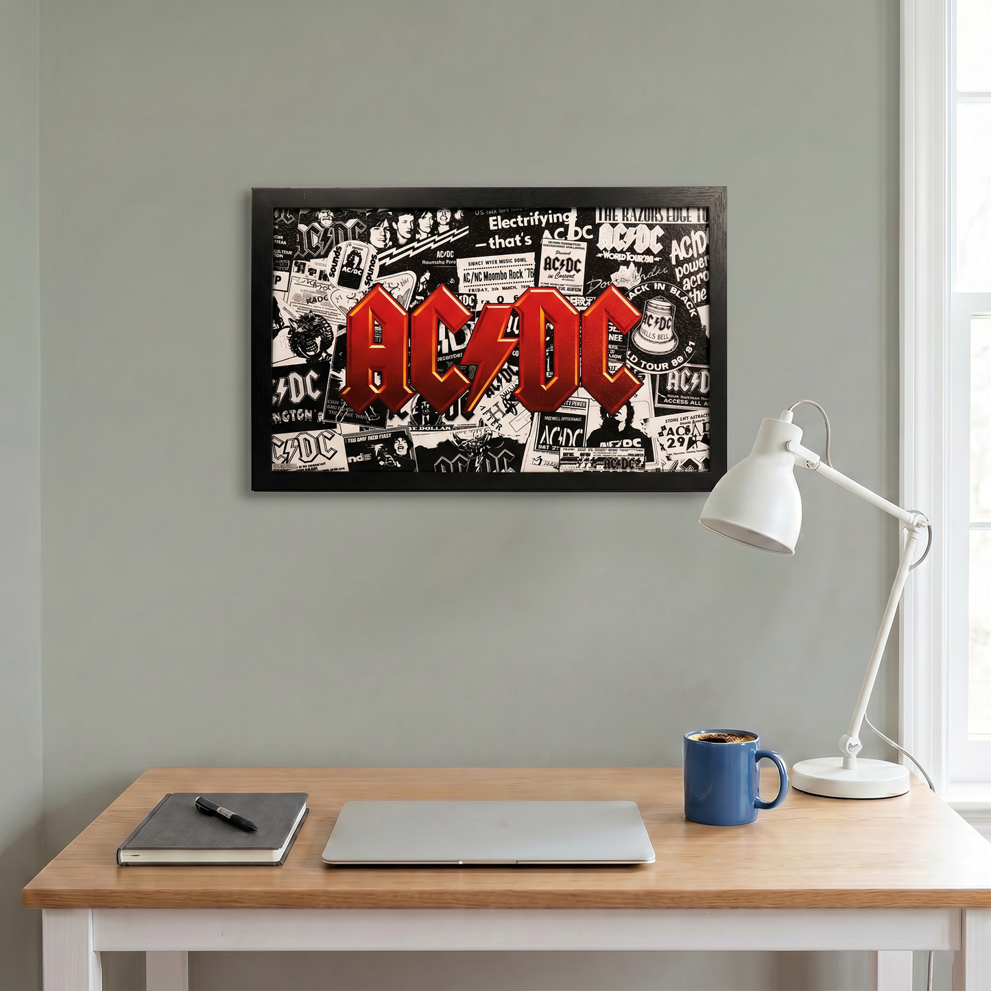 Ac/DC - Collage - 11x17 Framed Gel Coat