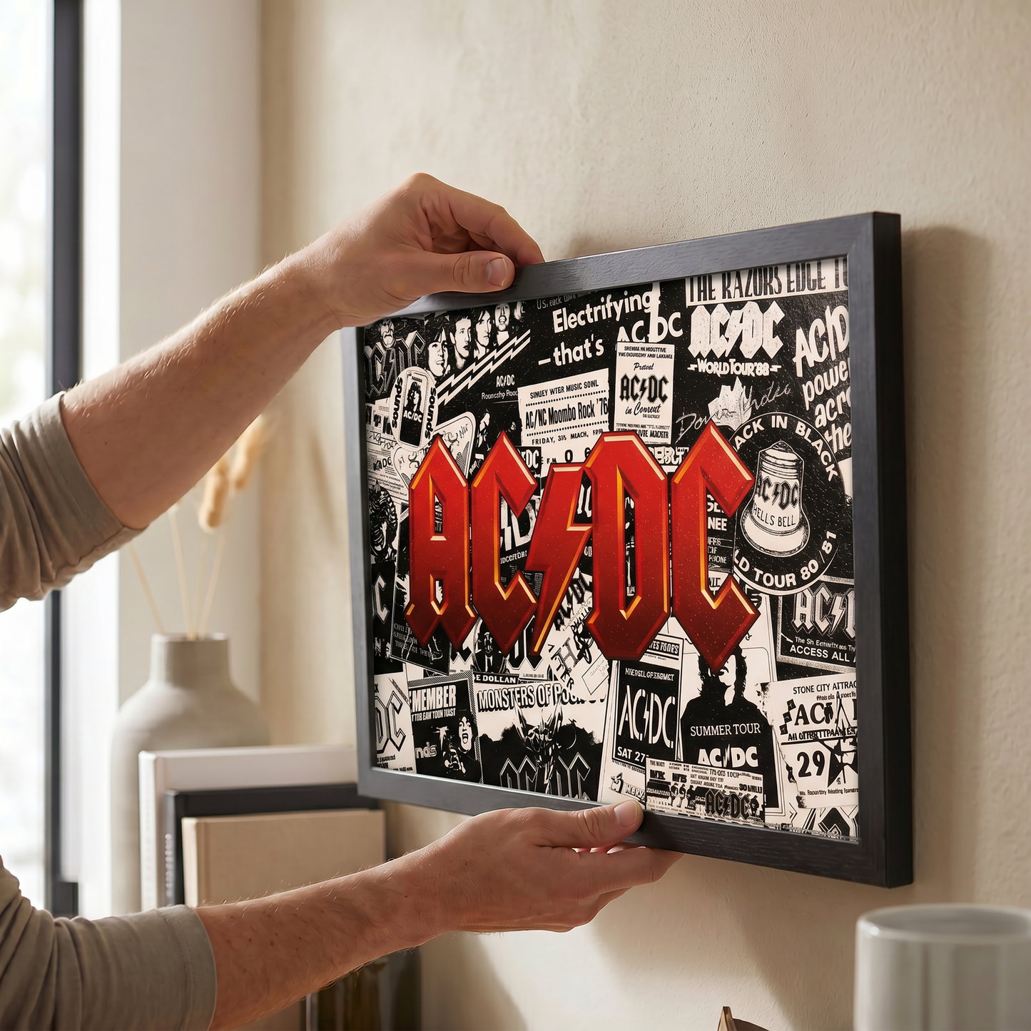 Ac/DC - Collage - 11x17 Framed Gel Coat