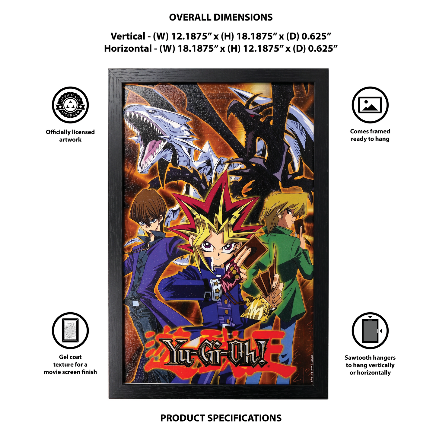 Yu-Gi-Oh!! S2 Collage - 11x17 Framed Gel Coat