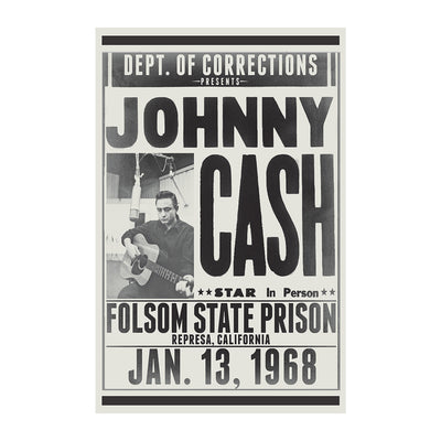 Johnny Cash - Folsom State - 11x17 Poster
