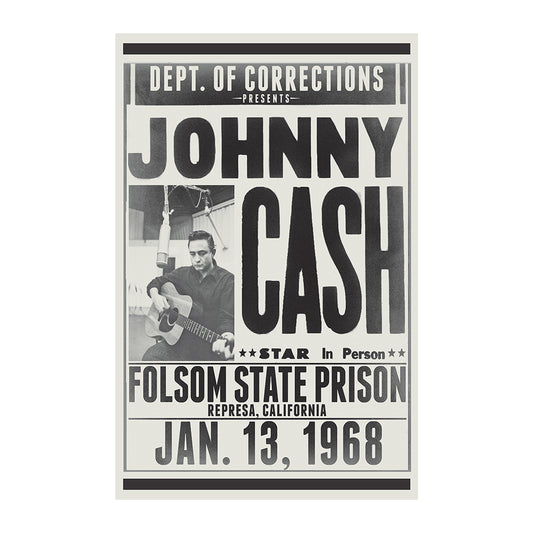Johnny Cash - Folsom State - 11x17 Poster
