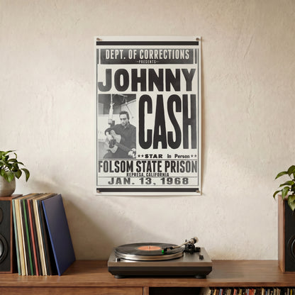Johnny Cash - Folsom State - 11x17 Poster