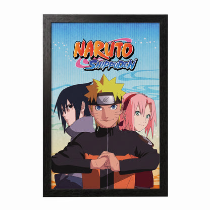 Naruto - Trio - 11x17 Framed Gel Coat
