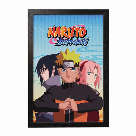Naruto - Trio - 11x17 Framed Gel Coat