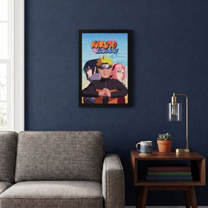 Naruto - Trio - 11x17 Framed Gel Coat