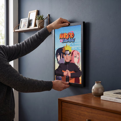 Naruto - Trio - 11x17 Framed Gel Coat