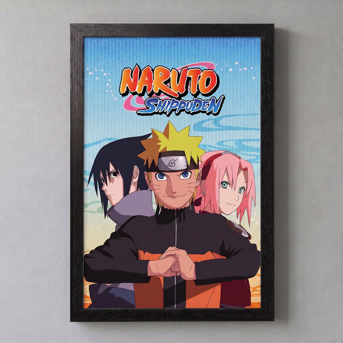 Naruto - Trio - 11x17 Framed Gel Coat