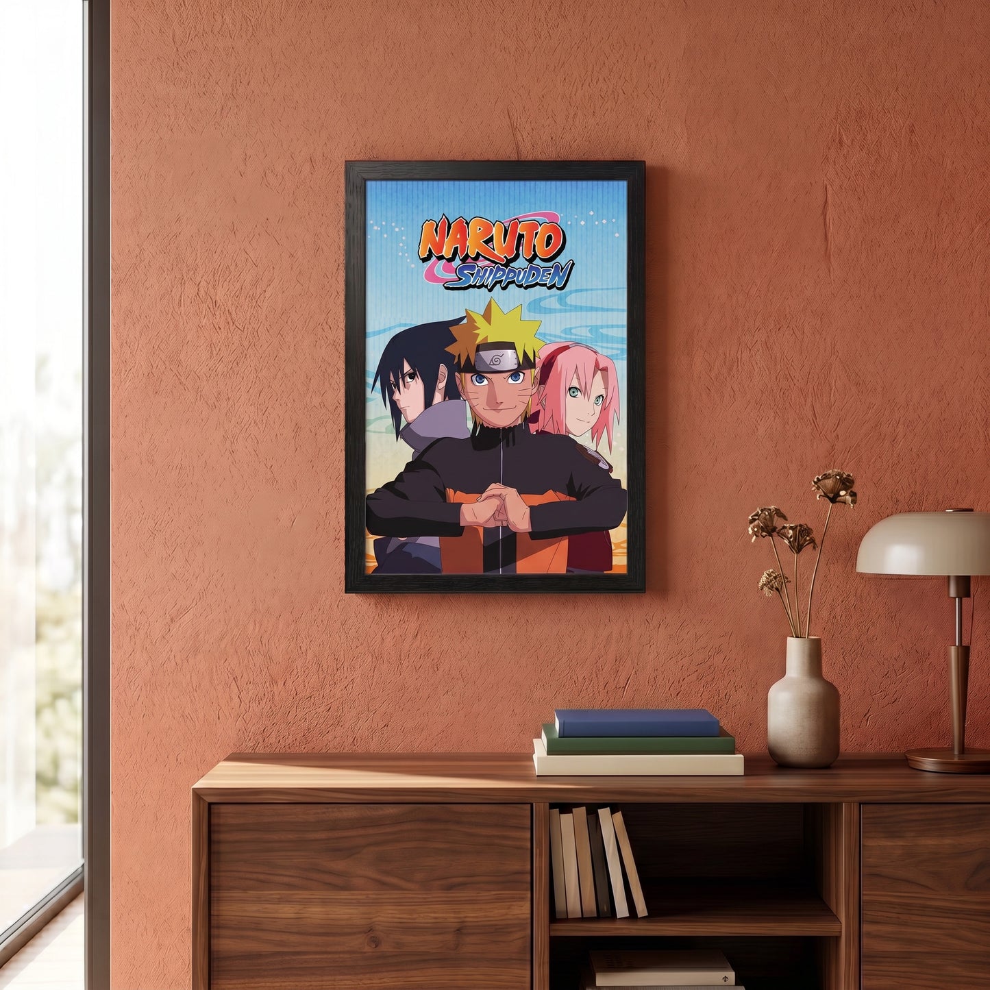 Naruto - Trio - 11x17 Framed Gel Coat