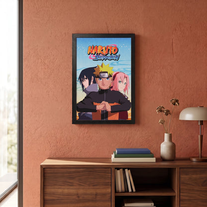 Naruto - Trio - 11x17 Framed Gel Coat