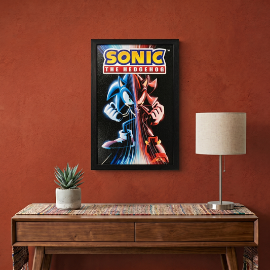 Sonic™ - Game Over Gel-Coated Framed Print (11x17)