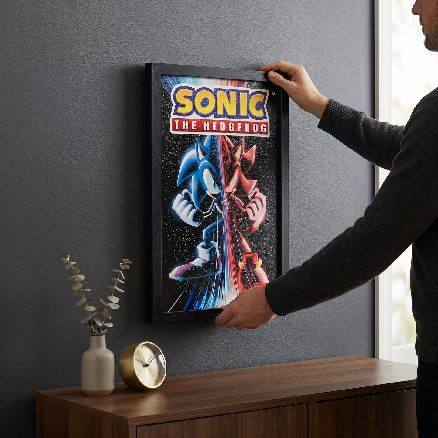 Sonic™ - Game Over Gel-Coated Framed Print (11x17)