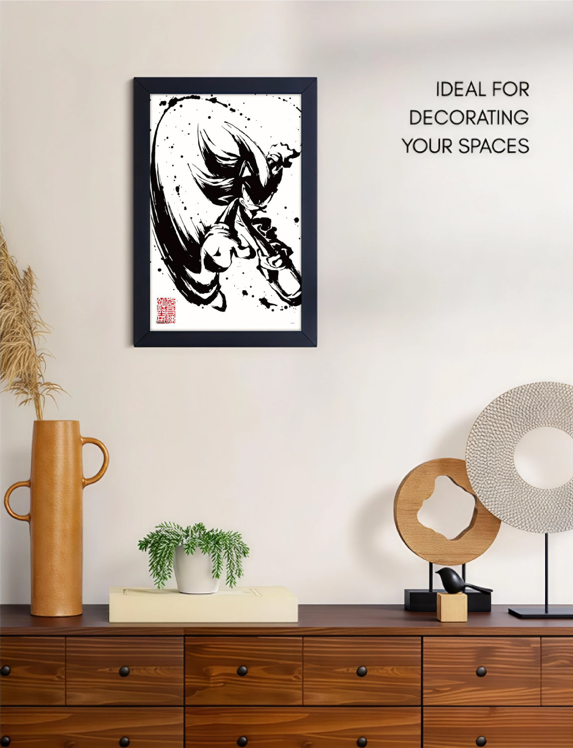 Sonic™: Shadow the Hedgehog Framed Poster (11x17) - Official SEGA Art - back view
