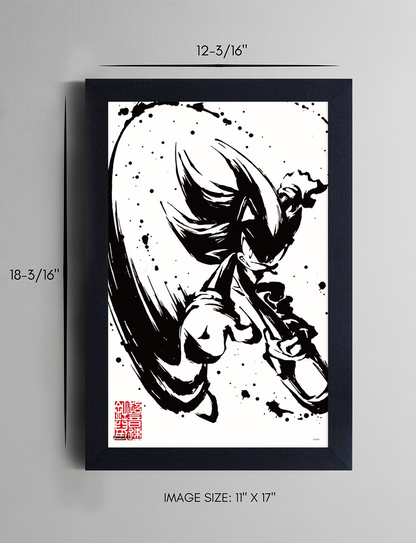 Sonic™: Shadow the Hedgehog Framed Poster (11x17) - Official SEGA Art - packaging