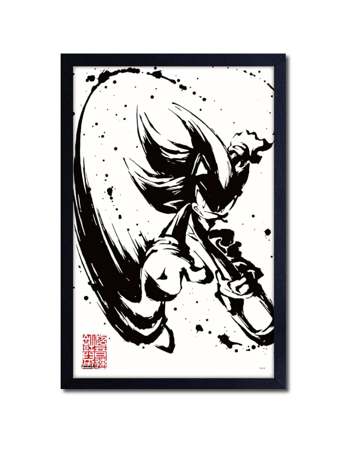 Sonic™: Shadow the Hedgehog Framed Poster (11x17) - Official SEGA Art - front view