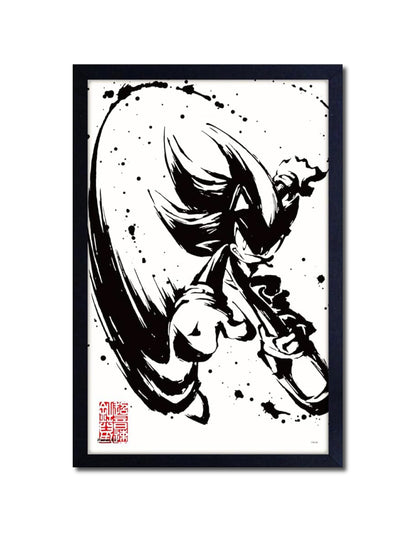 Sonic™: Shadow the Hedgehog Framed Poster (11x17) - Official SEGA Art - front view