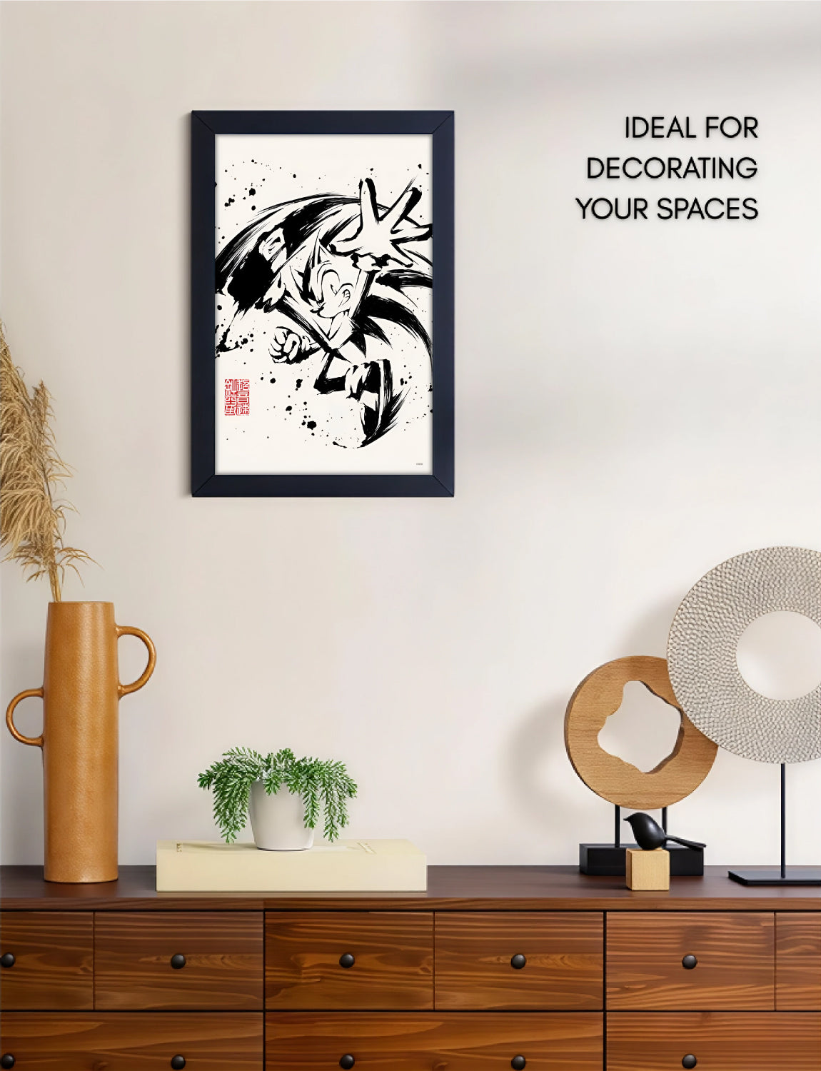 Sonic the Hedgehog™: Running Framed Poster (11x17) - Official SEGA Wall Art - back view