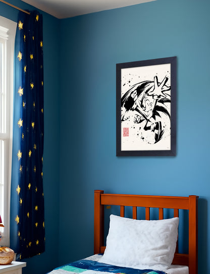Sonic the Hedgehog™: Running Framed Poster (11x17) - Official SEGA Wall Art - lifestyle display
