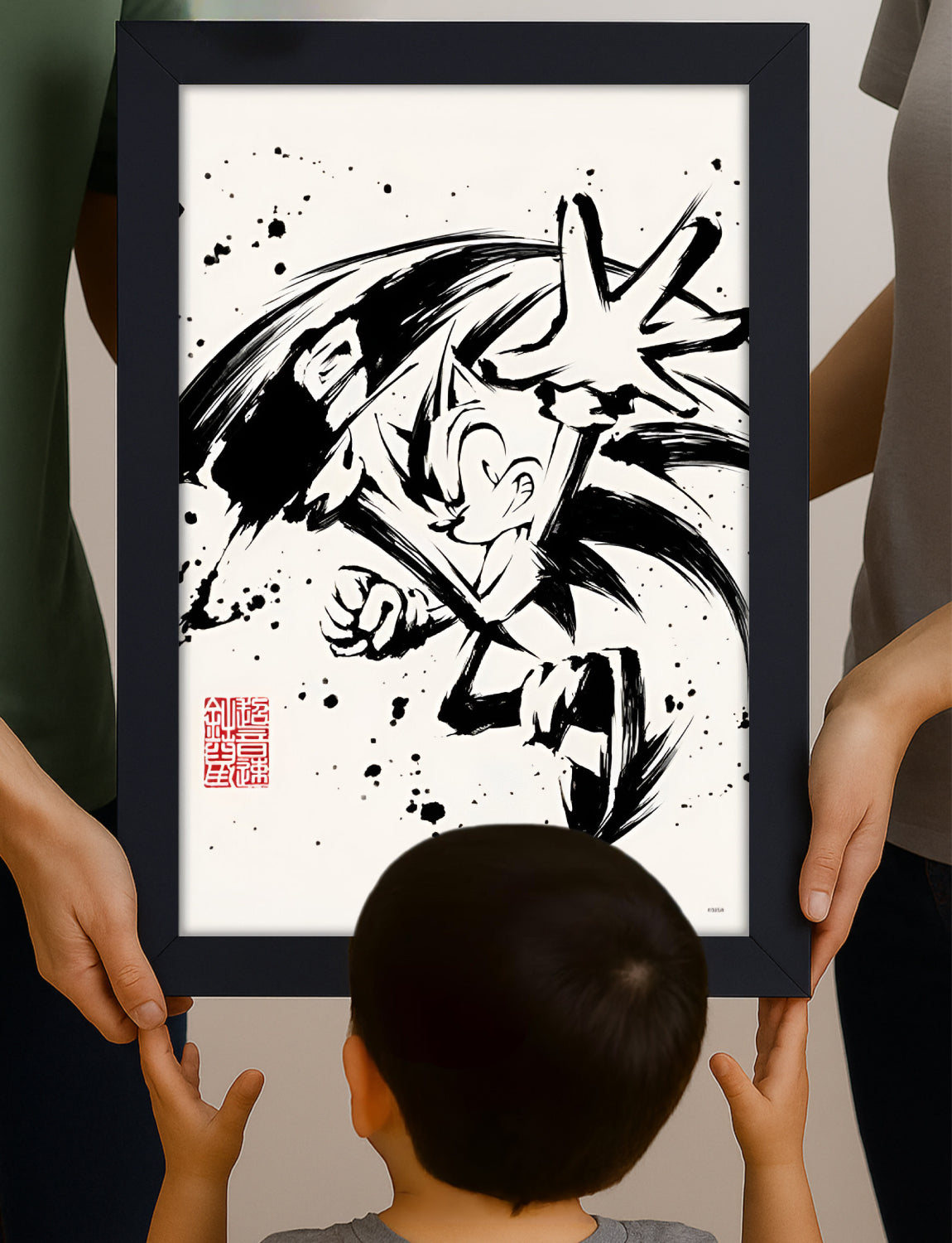 Sonic the Hedgehog™: Running Framed Poster (11x17) - Official SEGA Wall Art - detail close-up