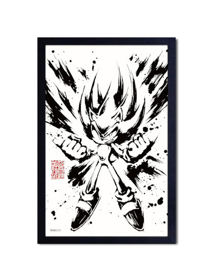 Sonic™: Super Sonic Framed Poster (11x17) - Official SEGA Wall Art - front view