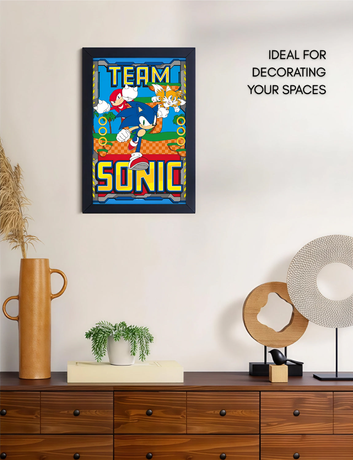 Sonic the Hedgehog™: Framed Wall Art (11x17) - Official Sega Decor - packaging