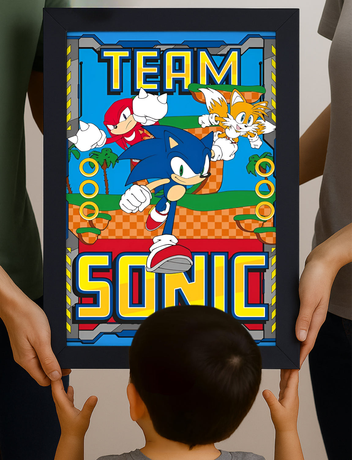 Sonic the Hedgehog™: Framed Wall Art (11x17) - Official Sega Decor - alternate angle