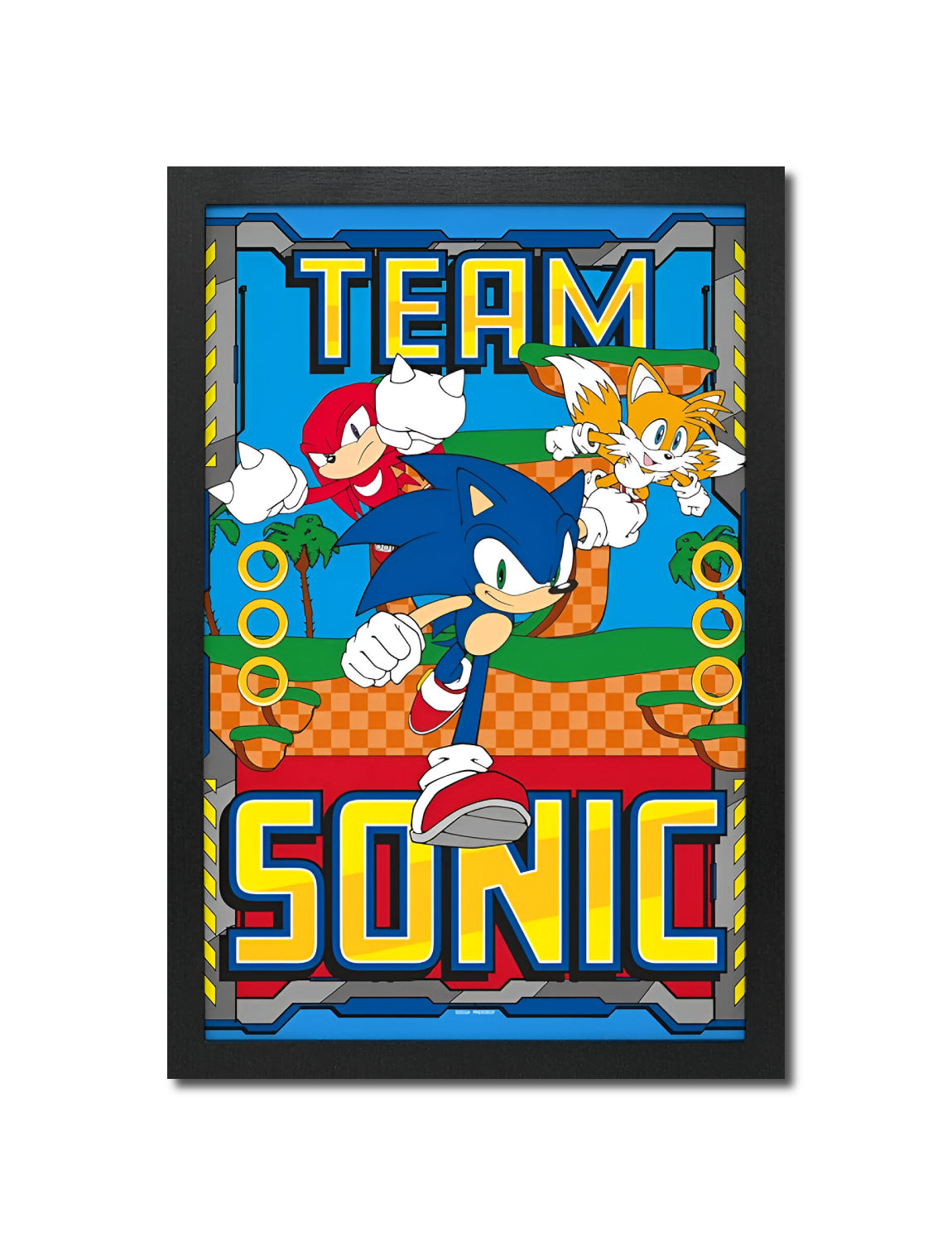 Sonic the Hedgehog™: Framed Wall Art (11x17) - Official Sega Decor - front view