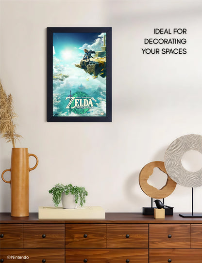 Zelda™: Tears of the Kingdom Sky Art Framed Poster (11x17) - Official Nintendo Art - back view