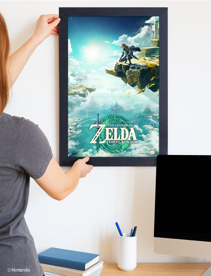 Zelda™: Tears of the Kingdom Sky Art Framed Poster (11x17) - Official Nintendo Art - alternate angle