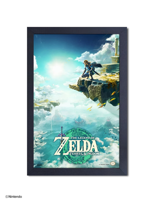 Zelda™: Tears of the Kingdom Sky Art Framed Poster (11x17) - Official Nintendo Art - front view