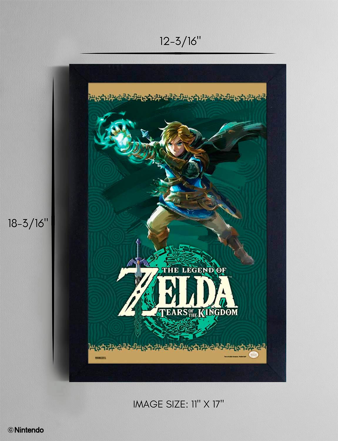 Zelda™: Tears of the Kingdom Framed Poster (11x17) - Official Nintendo Art - packaging