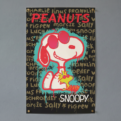 Peanuts - Snoopy & Woodstock Graffiti - 11x17 Poster