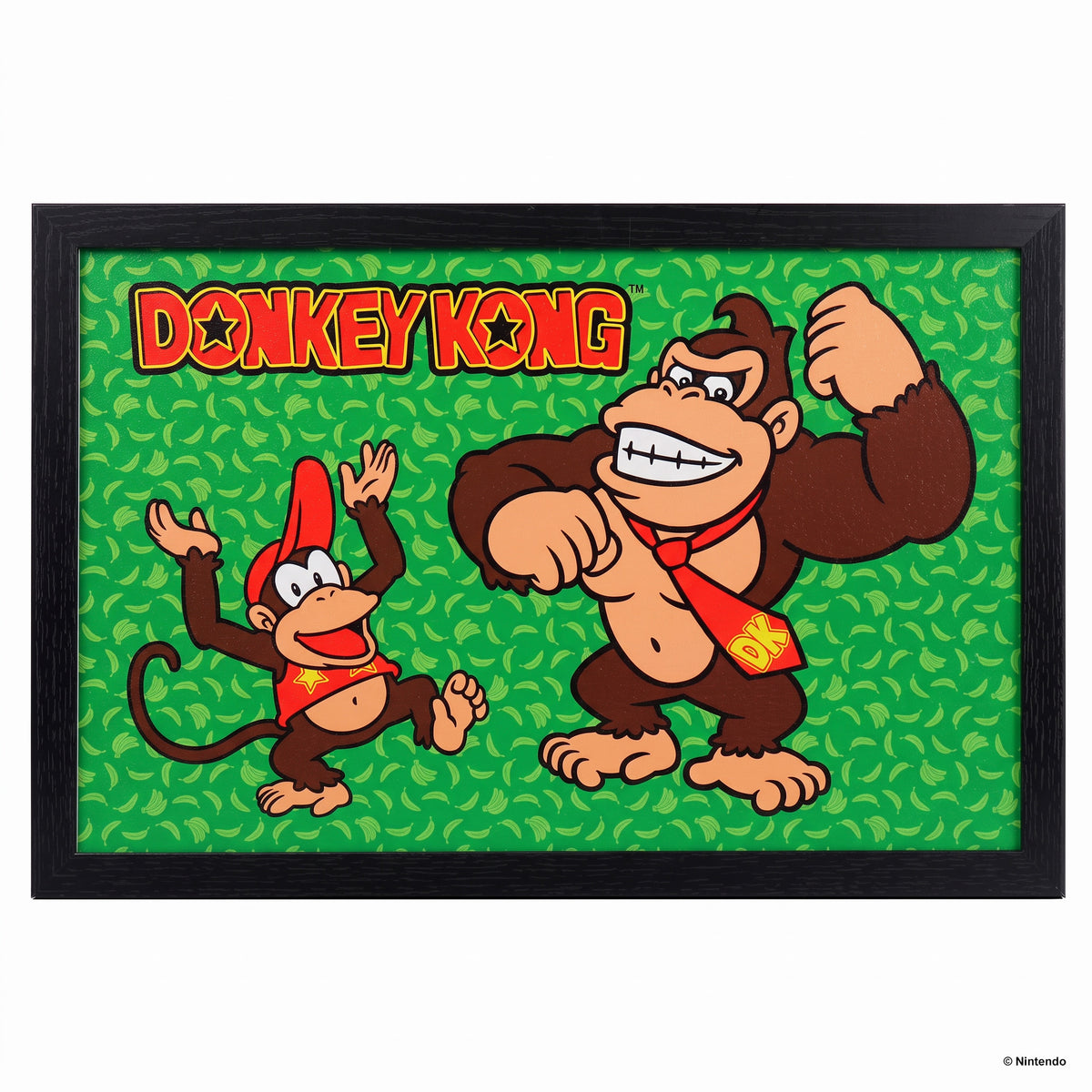 Donkey Kong - Monkey Business Green - Gel-Coated Framed Print (11x17)