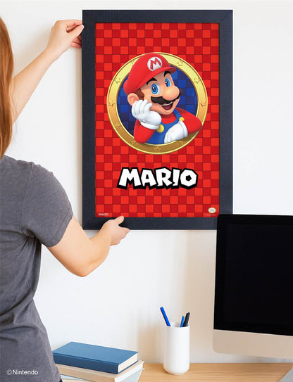 Super Mario™: 3D Port Mario Framed Art (11x17) - Official Nintendo Wall Decor - alternate angle