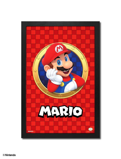 Super Mario™: 3D Port Mario Framed Art (11x17) - Official Nintendo Wall Decor - front view